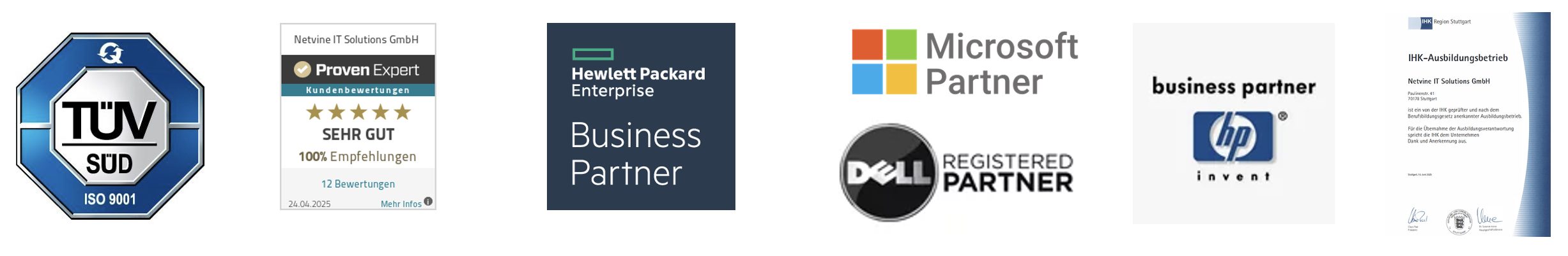 Netvine IT Solutions GmbH Auszeichnungen